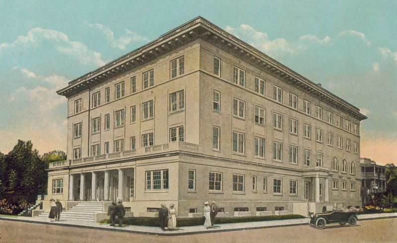 Miami, Florida, ca 1925: YMCA-byggnaden (färgfoto) av American Photographer