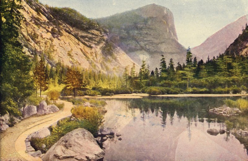 Mirror Lake, Yosemite National Park (färgfoto) av American Photographer