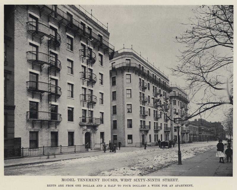 Model Tenement Houses, West Sixty-Ninth Street (s/v foto) av American Photographer