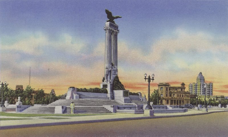 Monumento al Maine, Maine Monument (färgat foto) av American Photographer