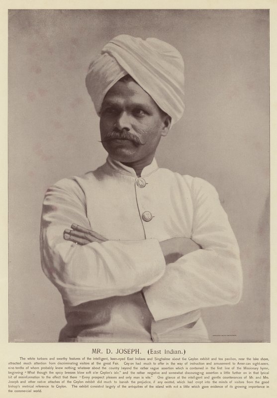 Mr D Joseph, ostindien av American Photographer