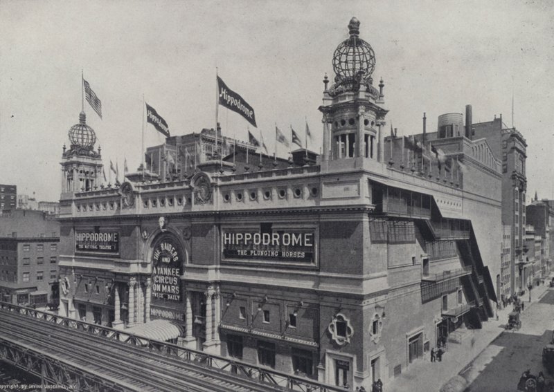 New York: The New York Hippodrome (svartvitt foto) av American Photographer