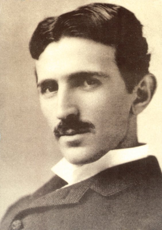 Nikola Tesla (svartvitt foto) av American Photographer