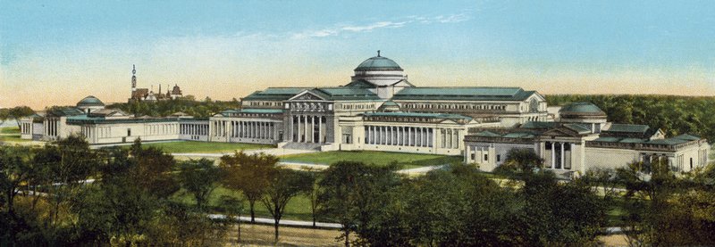 Old Field Museum i Jackson Park (färgat foto) av American Photographer