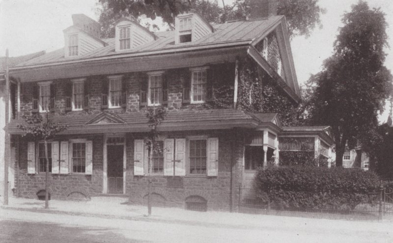 Philadelphia: Platsen för hemmet till grundaren av Germantown (svartvitt foto) av American Photographer