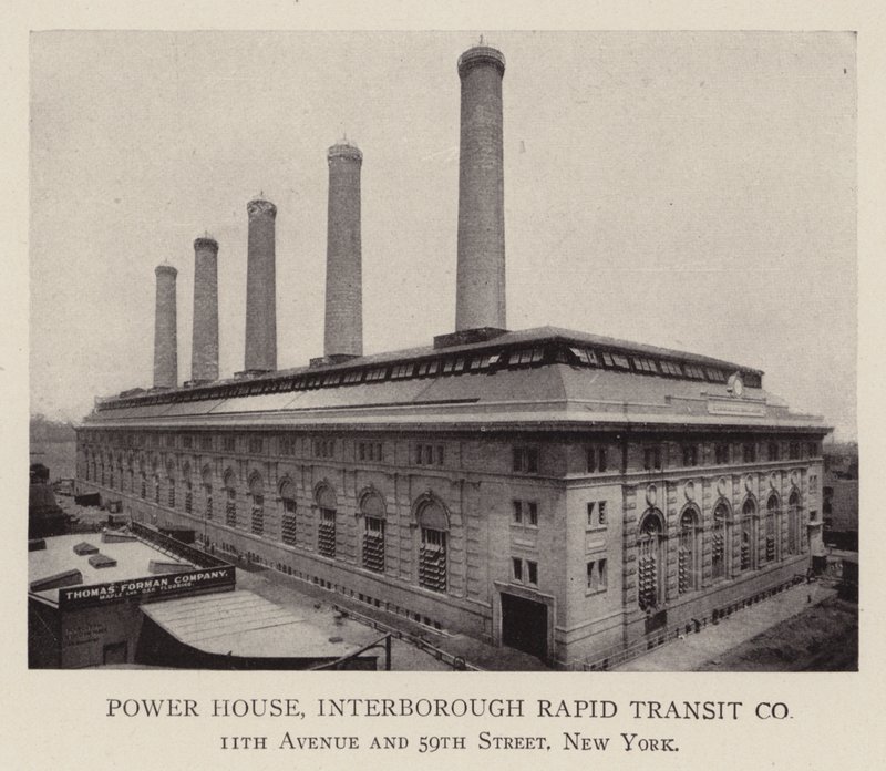 Kraftverk, Interborough Rapid Transit Co av American Photographer