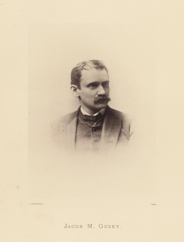 Framstående Pennsylvanianer: Jacob M Gusky (svartvitt foto) av American Photographer