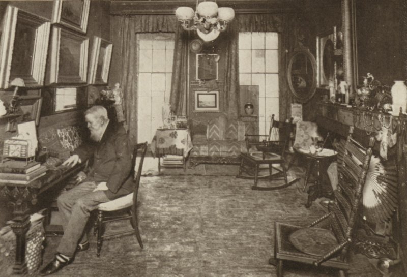 R H Stoddard, Hans hem i New York (svartvitt foto) av American Photographer