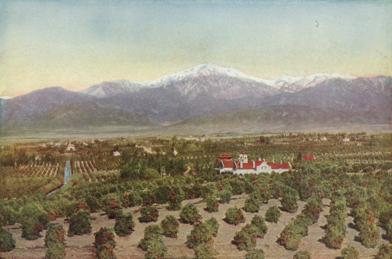 Redlands, Kalifornien, Utsikt från Smiley Heights (färgat foto) av American Photographer