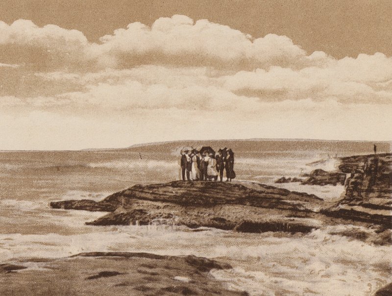 San Diego: Turtle Rock, La Jolla, nära San Diego (svartvitt foto) av American Photographer