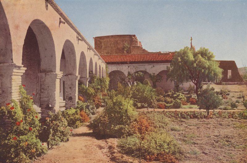 San Juan Capistrano Mission, Kalifornien (färgfoto) av American Photographer