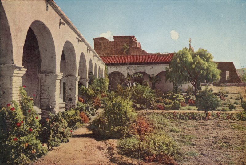 San Juan Capistrano Mission, Kalifornien (färgat foto) av American Photographer