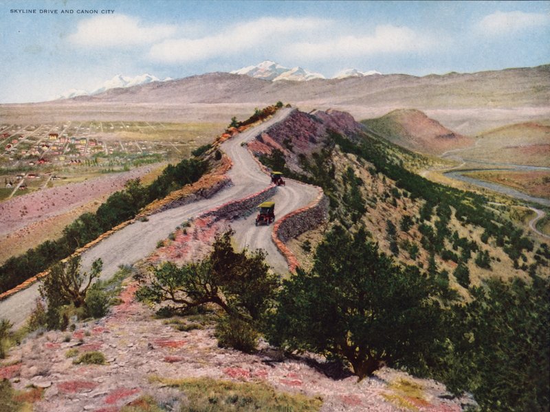 Skyline Drive och Canon City (färgfoto) av American Photographer