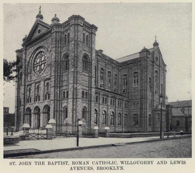 St John the Baptist, romersk-katolska Willoughby och Lewis Avenues, Brooklyn (s/v foto) av American Photographer
