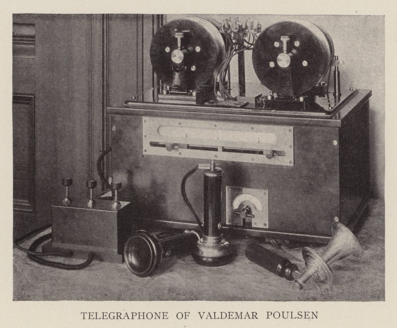 Telegraf av Valdemar Poulsen (svartvitt foto) av American Photographer