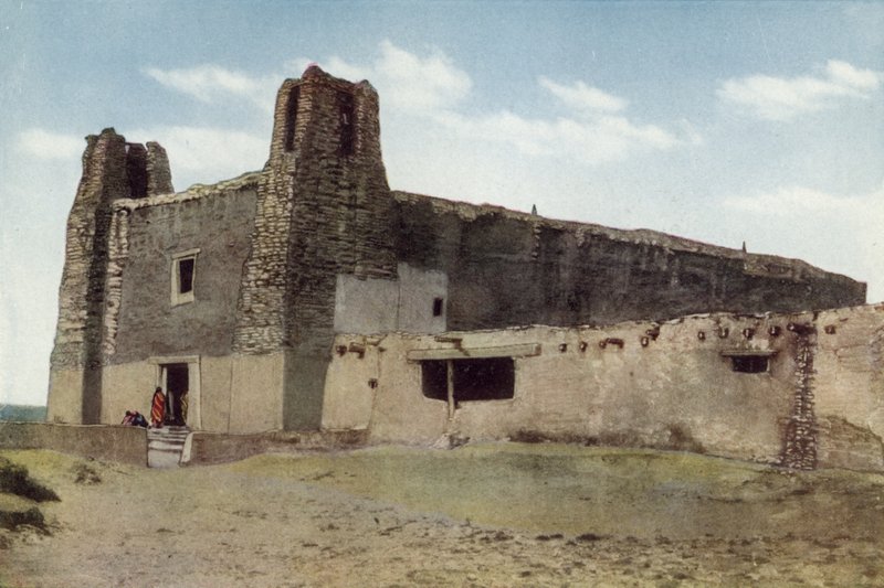 The Old Church, Pueblo of Acoma, New Mexico (färgat foto) av American Photographer