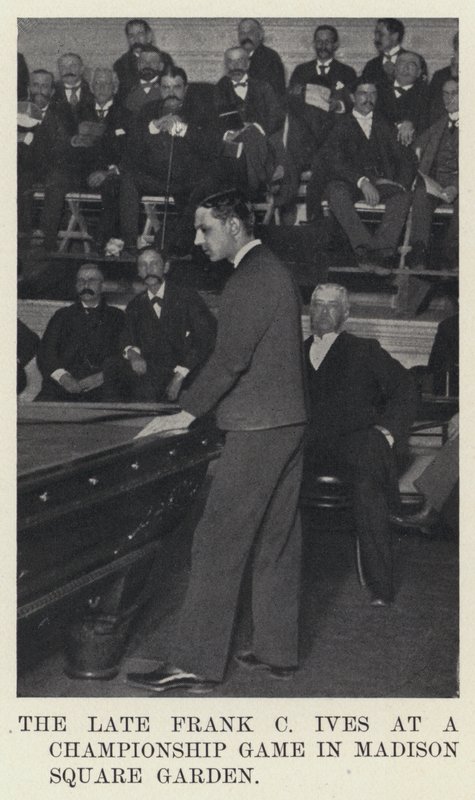 Den avlidne Frank C Ives vid en mästerskapsmatch i Madison Square Garden (s/v foto) av American Photographer