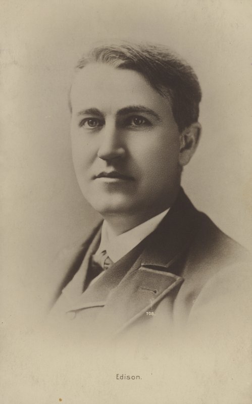 Thomas Edison (1847-1931), amerikansk uppfinnare av American Photographer