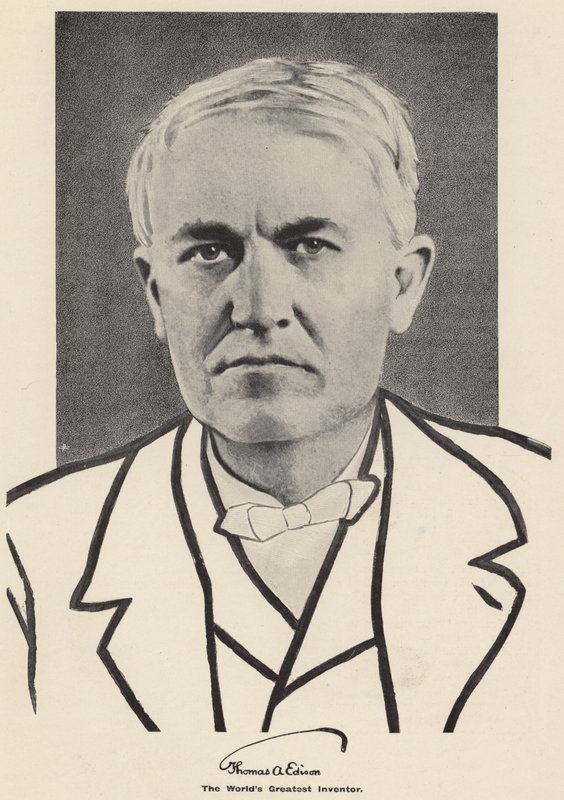 Thomas Edison (svartvitt foto) av American Photographer