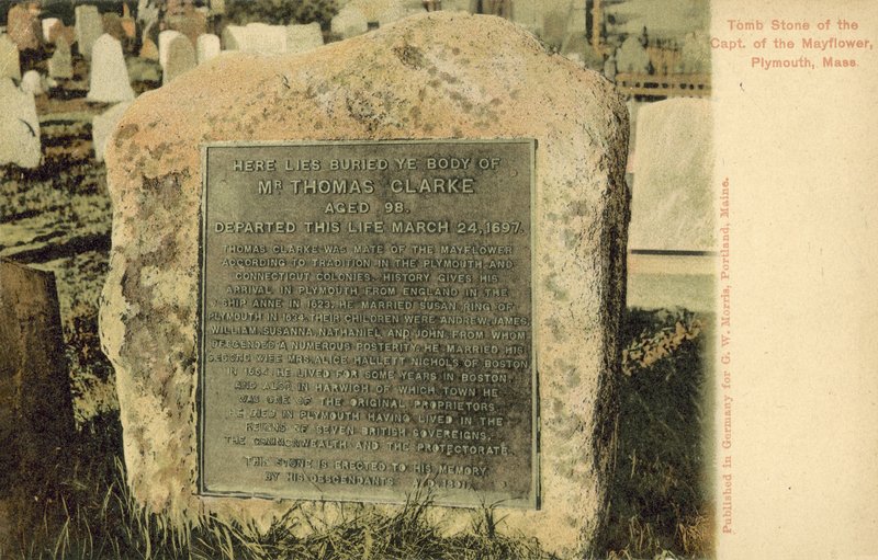 Graven för kaptenen på Mayflower, Plymouth, Massachusetts (färgfoto) av American Photographer
