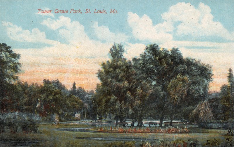 Tower Grove Park, St Louis, Mo (färgfoto) av American Photographer