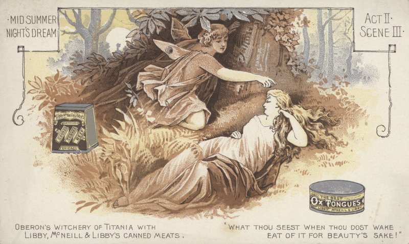 En midsommarnattsdröm, akt II, scen III (chromolitho) av American School