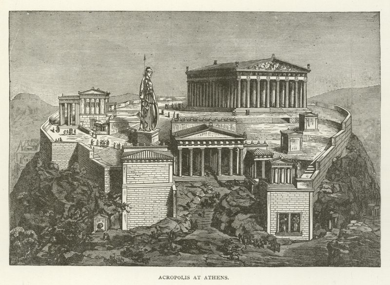 Akropolis i Aten av American School