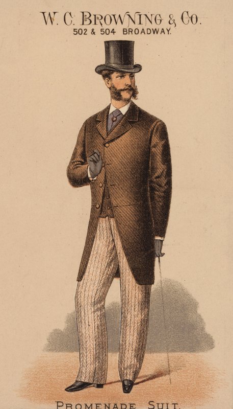 Reklamkort för W C Browning  Co, New York (färglitografi) av American School
