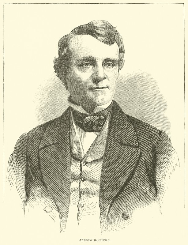 Andrew G Curtin, december 1863 av American School