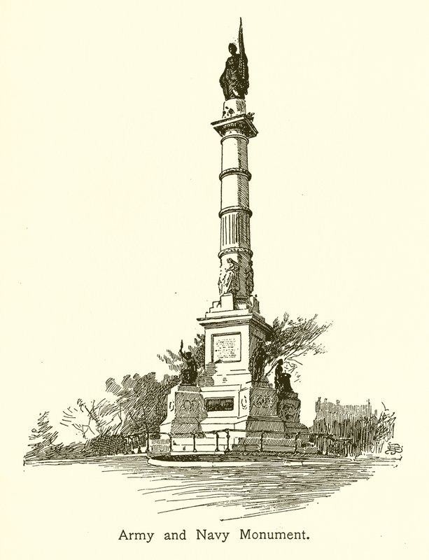 Armé- och marinmonument, Boston Common av American School