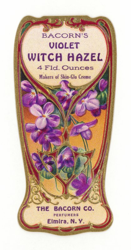Bacorns Violet Witch Hazel Etikett av American School