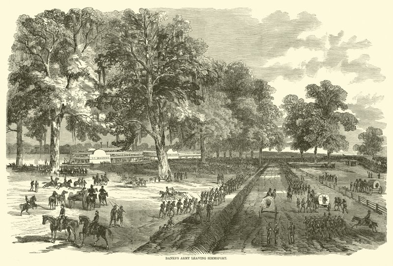 Banks armé lämnar Simmsport, maj 1863 av American School