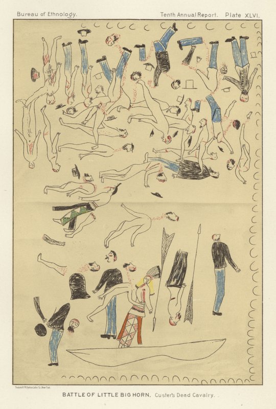 Slaget vid Little Bighorn - Custers döda kavalleri av American School