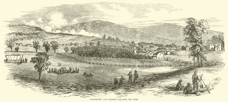 Boonesboro och Turners Gap, från väst, september 1862 av American School