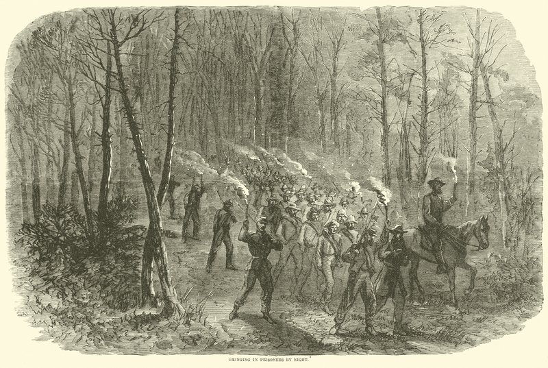 Införa fångar på natten, augusti 1864 av American School