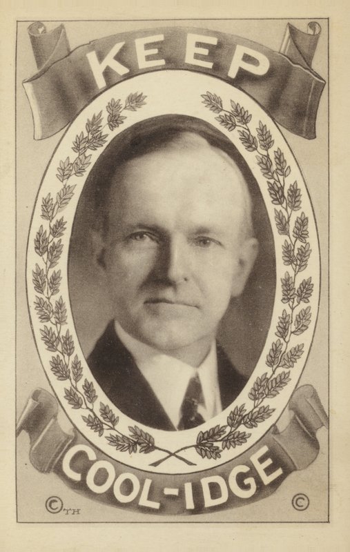 Calvin Coolidge (litografi) av American School