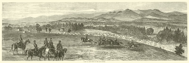 Läger vid foten av Blue Ridge, oktober 1863 av American School