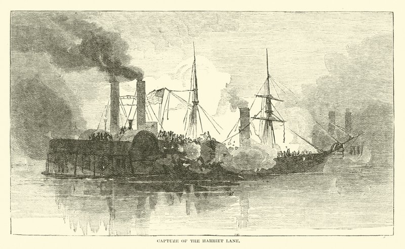 Infångande av Harriet Lane, januari 1863 av American School