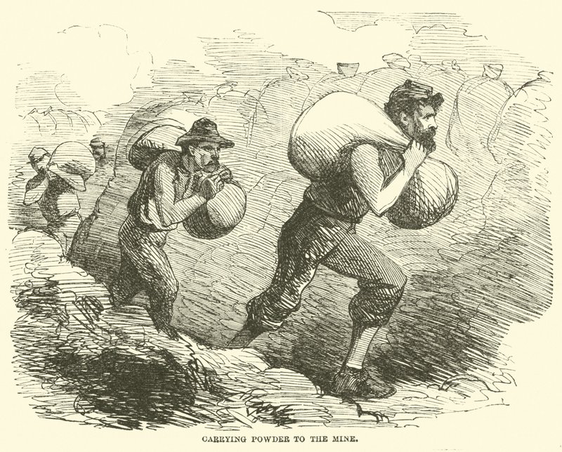 Bära krut till gruvan, juli 1864 av American School