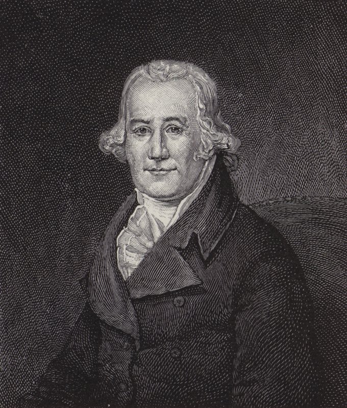 Caspar Wistar, amerikansk läkare och anatom (gravyr) av American School