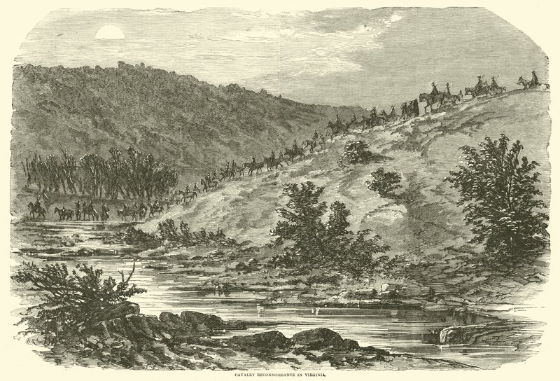 Kavallerispaning i Virginia, september 1862 av American School