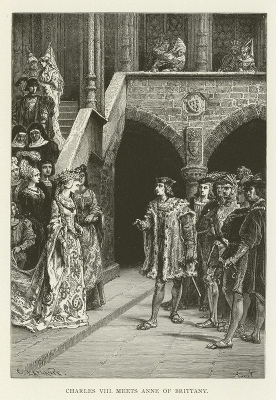 Karl VIII träffar Anne av Bretagne av American School