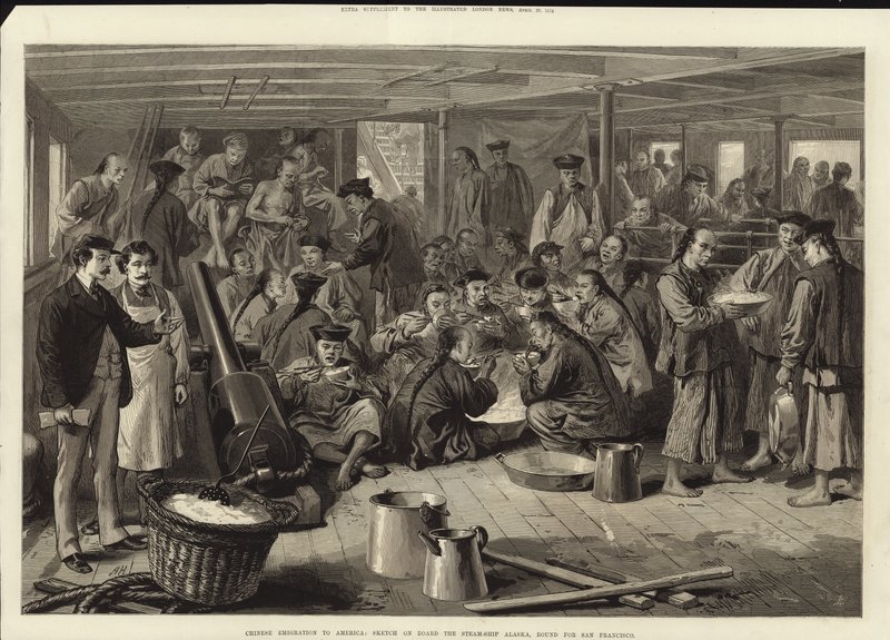 Kinesisk emigration till Amerika av American School