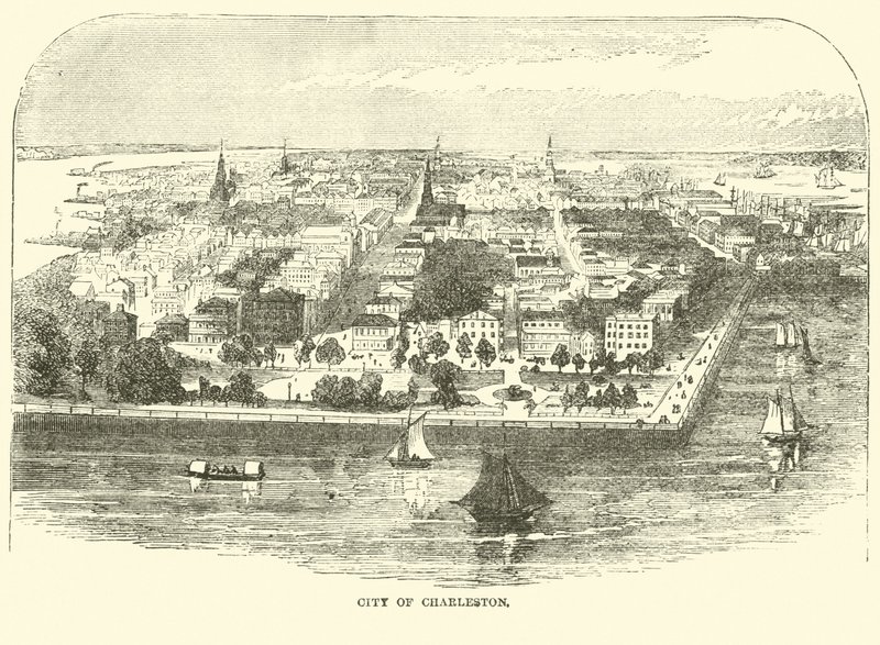 Staden Charleston, maj 1862 av American School