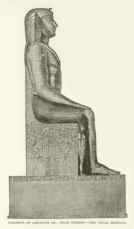 Colossus of Amunoph III, nära Thebe, Vocal Memnon av American School