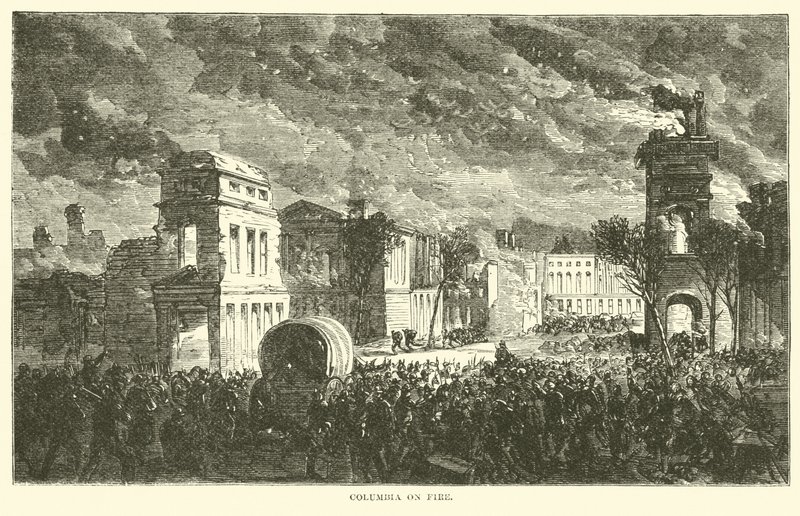 Columbia i brand, februari 1865 av American School