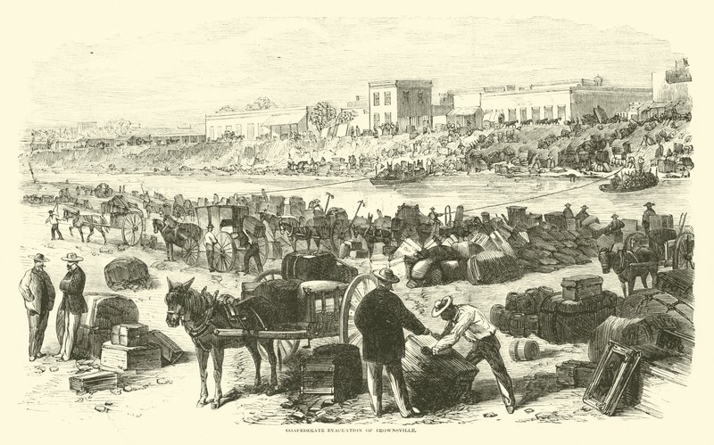 Konfedererade evakuering av Brownsville, november 1863 av American School