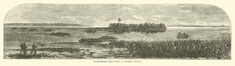 Konfedererade evakuering av Morriss Island, september 1863 av American School