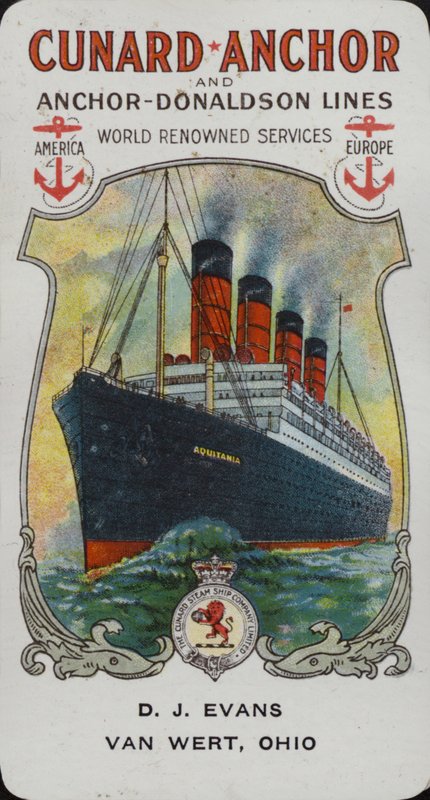 Cunardskepp - Aquitania av American School