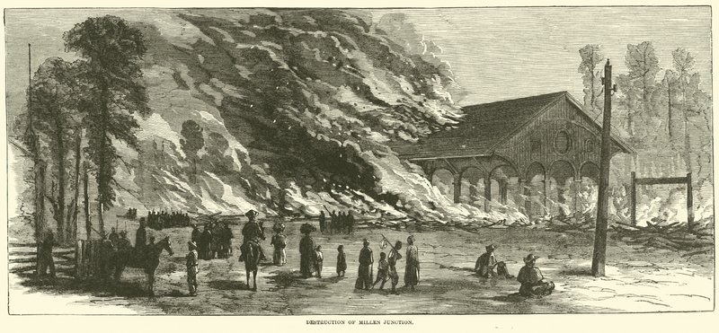 Förstörelse av Millen Junction, november 1864 av American School